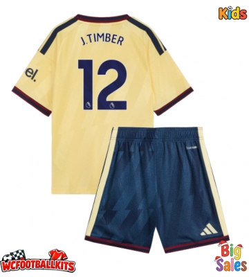 Arsenal Jurrien Timber #12 Replica Third Stadium Kit for Kids 2026-27 Short Sleeve (+ pants)
